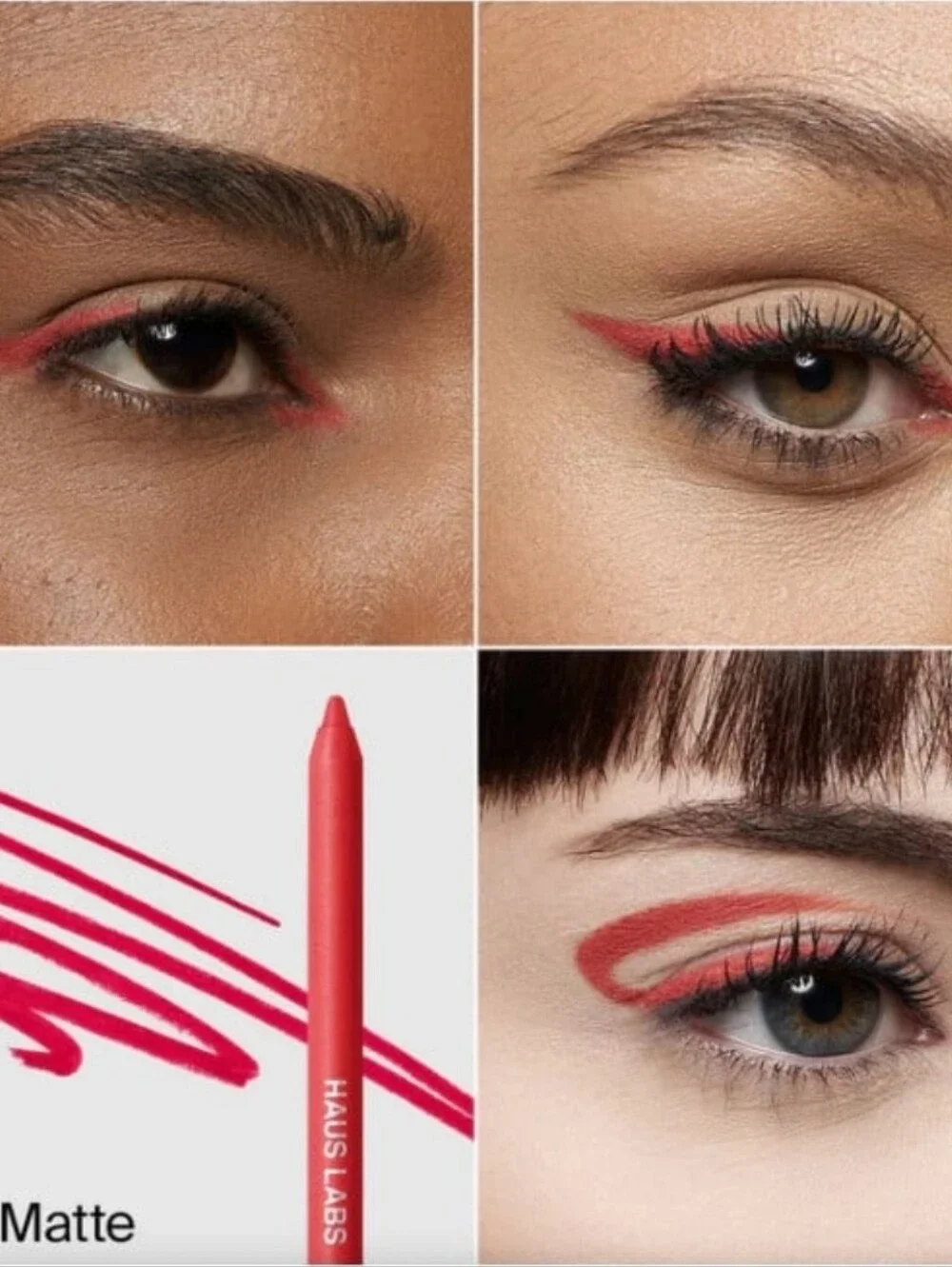 Set Of 3 Haus Labs By Lady Gaga Optic Intensity Eco Eyeliner - Brick Matte